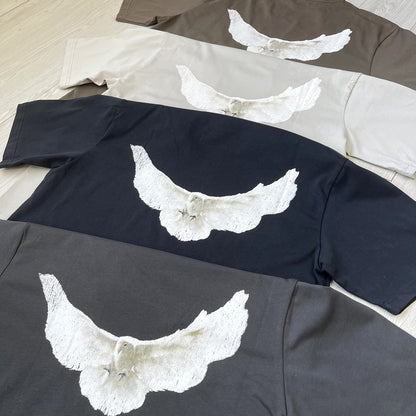 Loose Pigeon Printed T Shirt