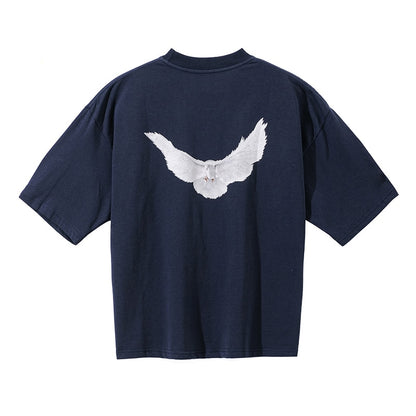 Loose Pigeon Printed T Shirt