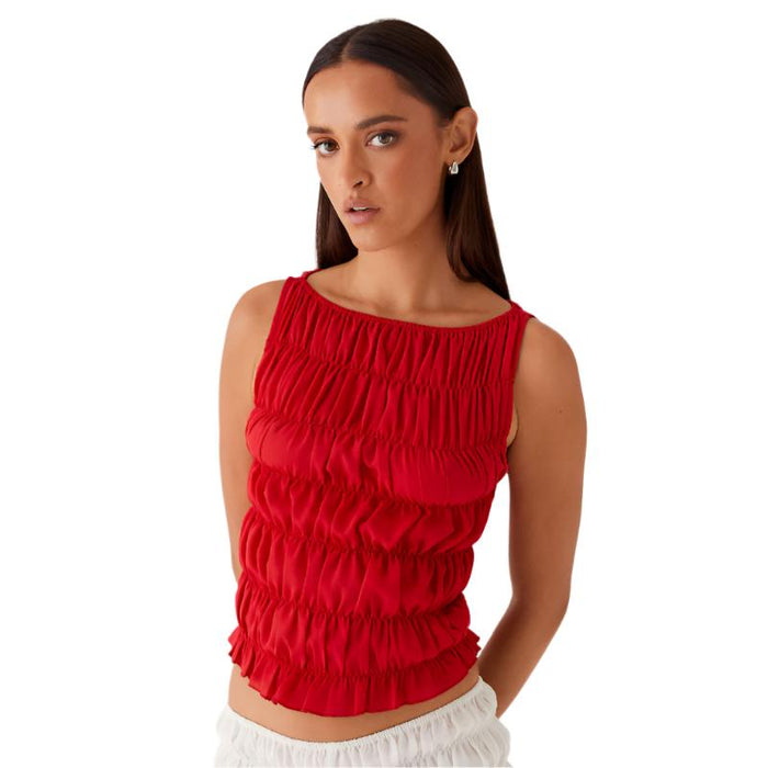 Messina Gathered Tank Top Ensemble