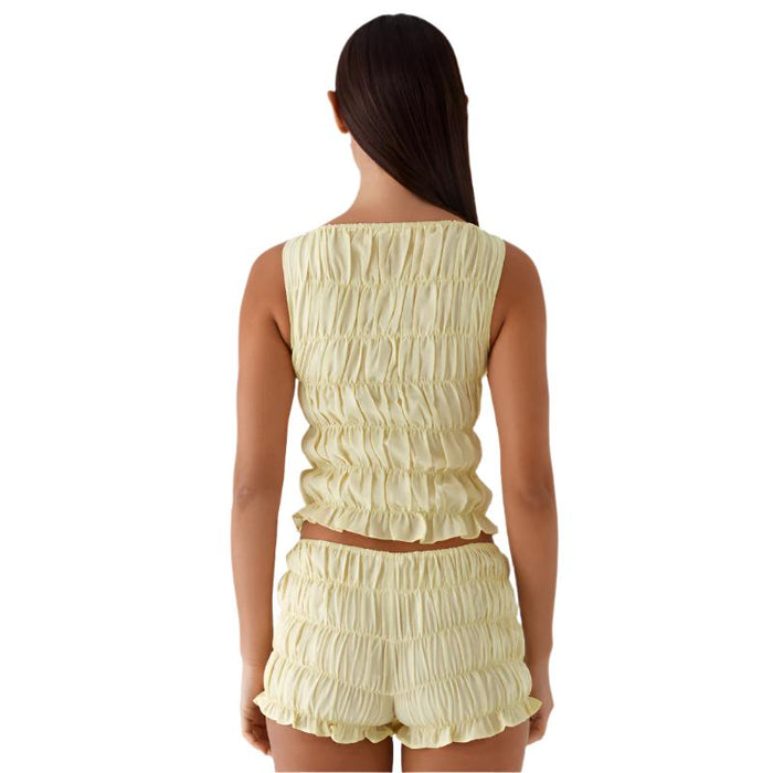 Messina Gathered Tank Top Ensemble