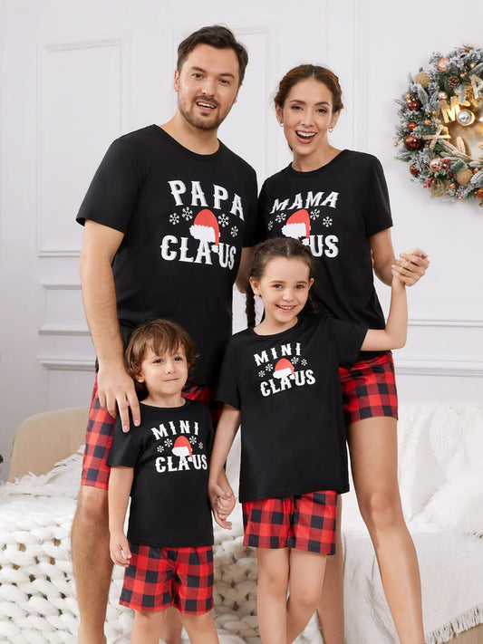 Papa And Claus Family Matching Shorts Set