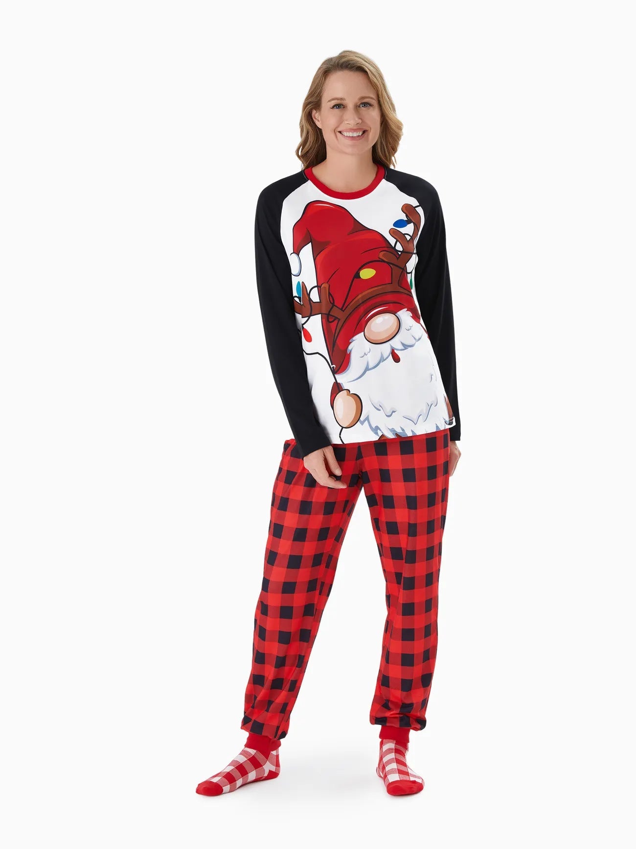 Plaid Santa Family Matching Pajama Set