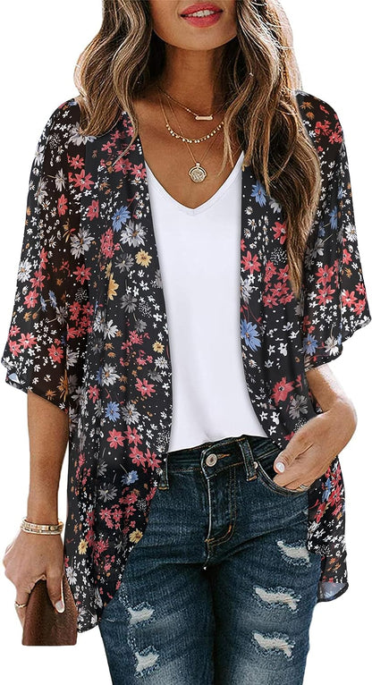 Printed Puff Sleeves Top