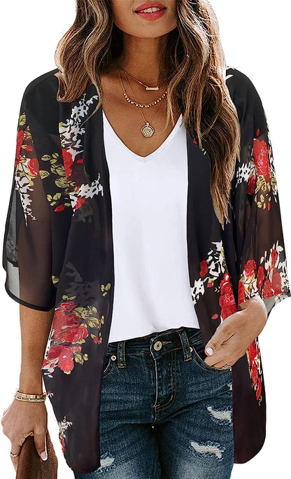 Printed Puff Sleeves Top