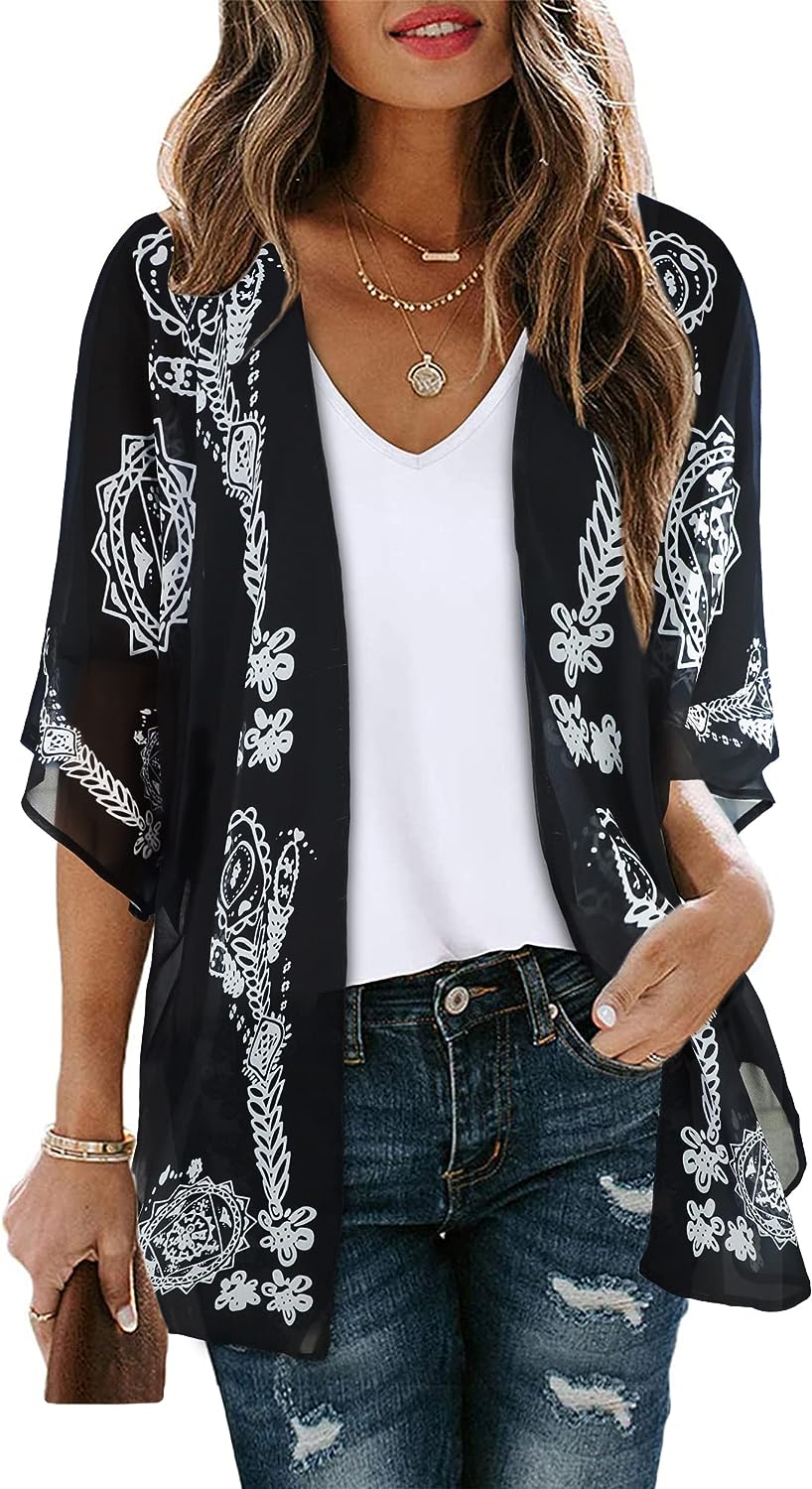 Printed Puff Sleeves Top