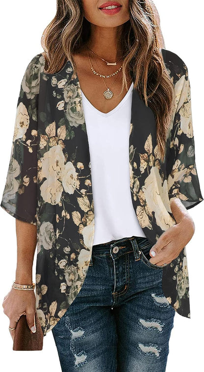 Printed Puff Sleeves Top