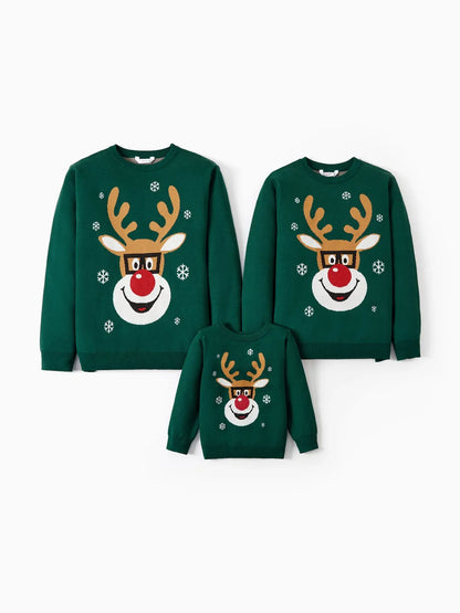 Reindeer Glasses Christmas Sweater