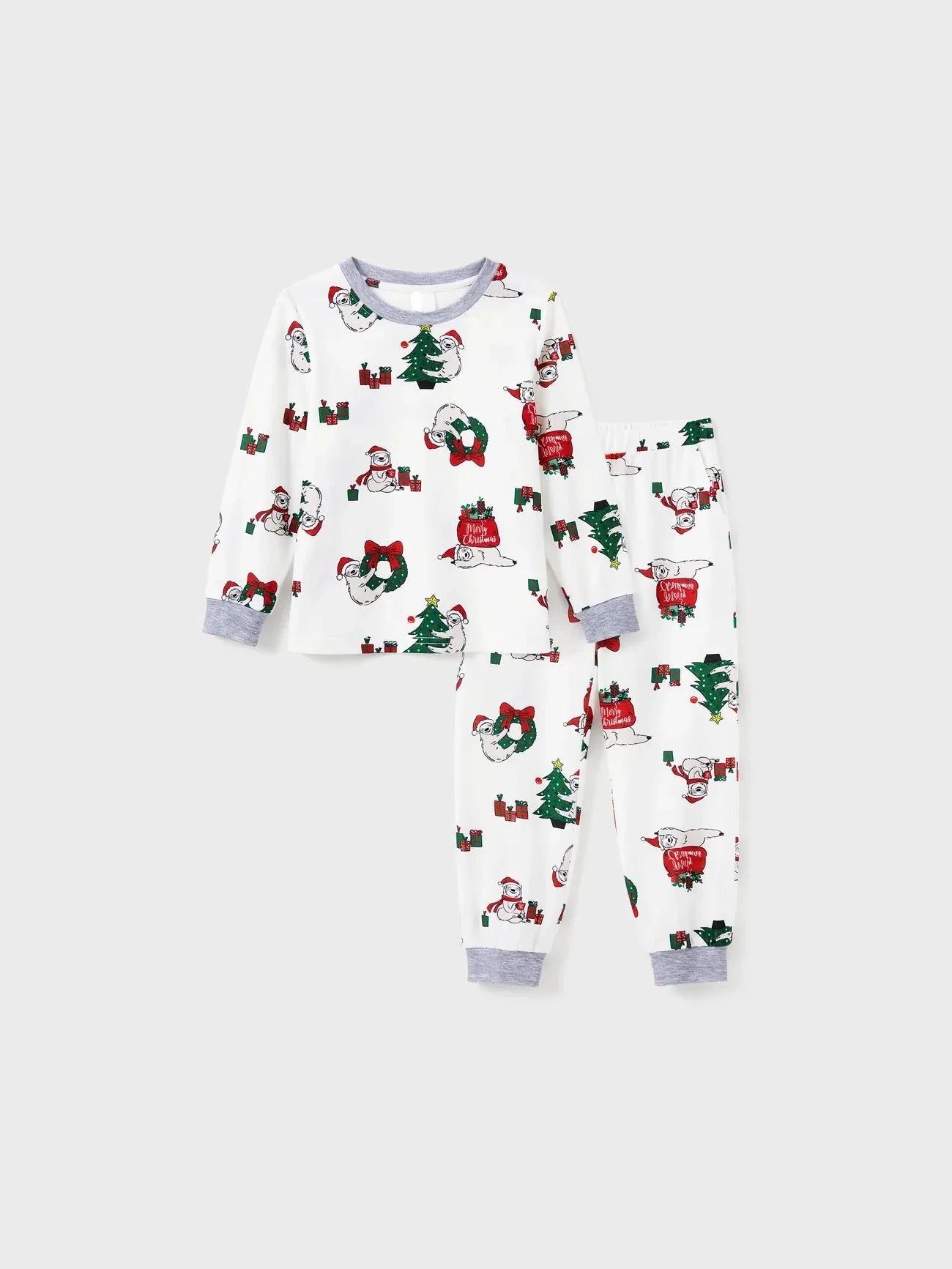 Sloths Pattern Long Sleeves Family Matching Pajama Set