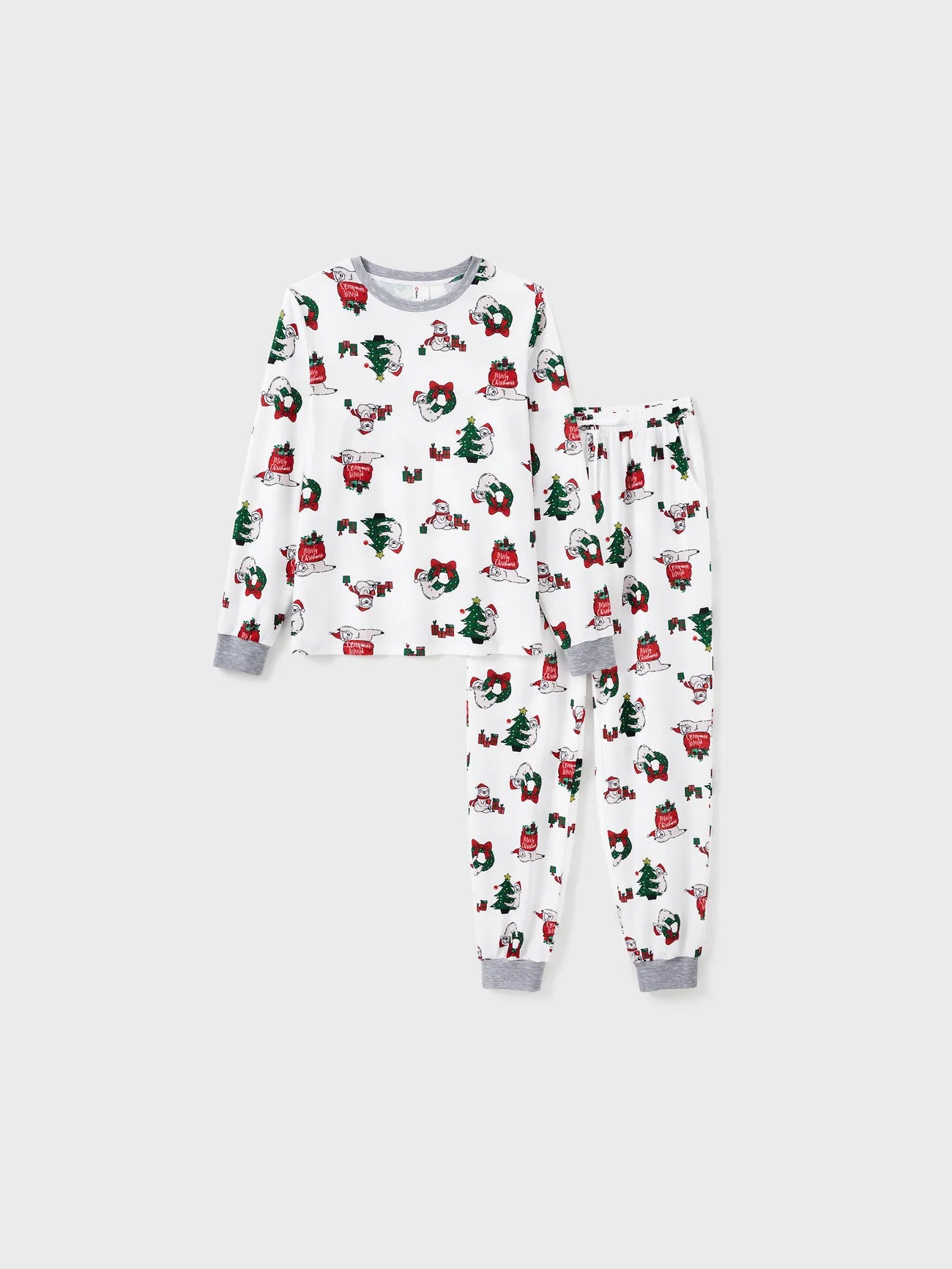 Sloths Pattern Long Sleeves Family Matching Pajama Set