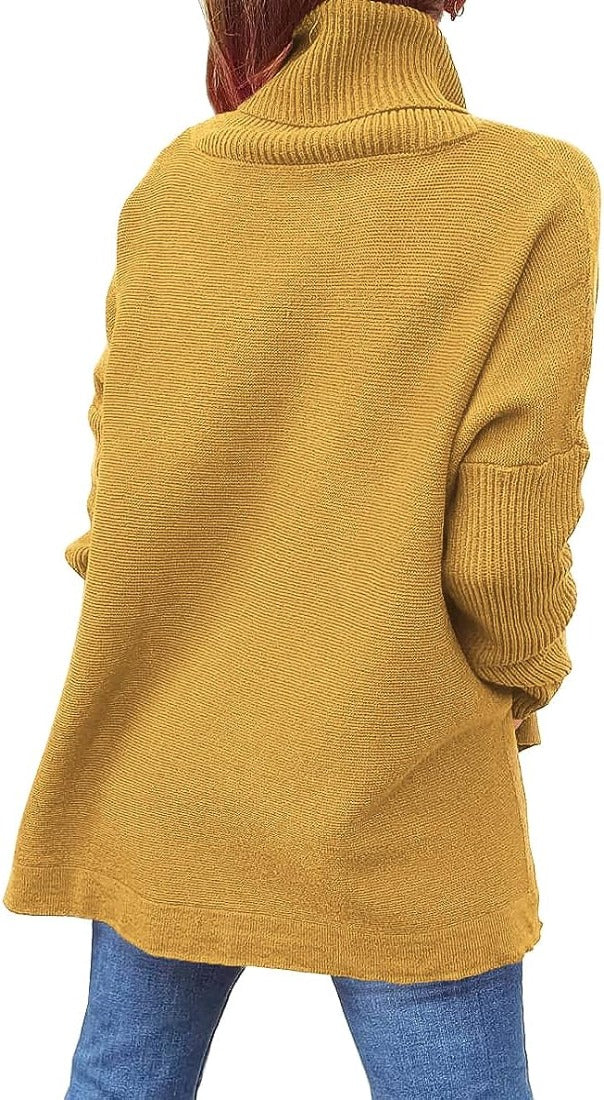 Oversized Turtleneck Sweater Top