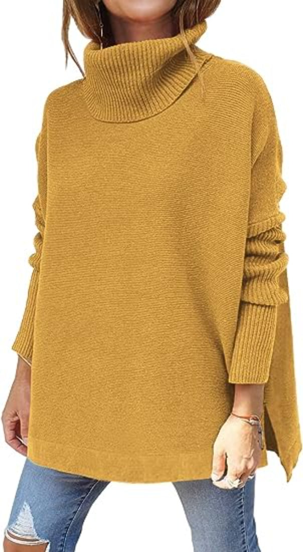 Oversized Turtleneck Sweater Top