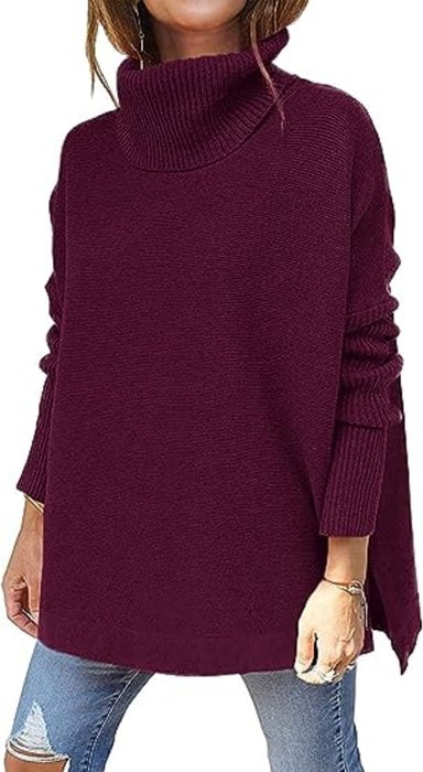 Turtleneck Oversized Sweater Top