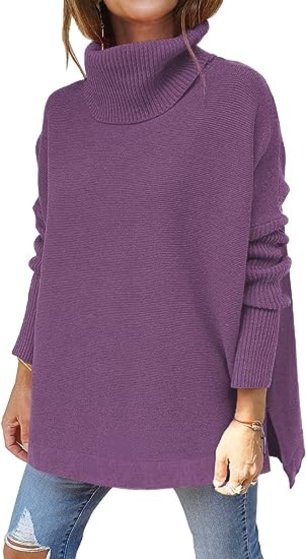 Turtleneck Oversized Sweater Top