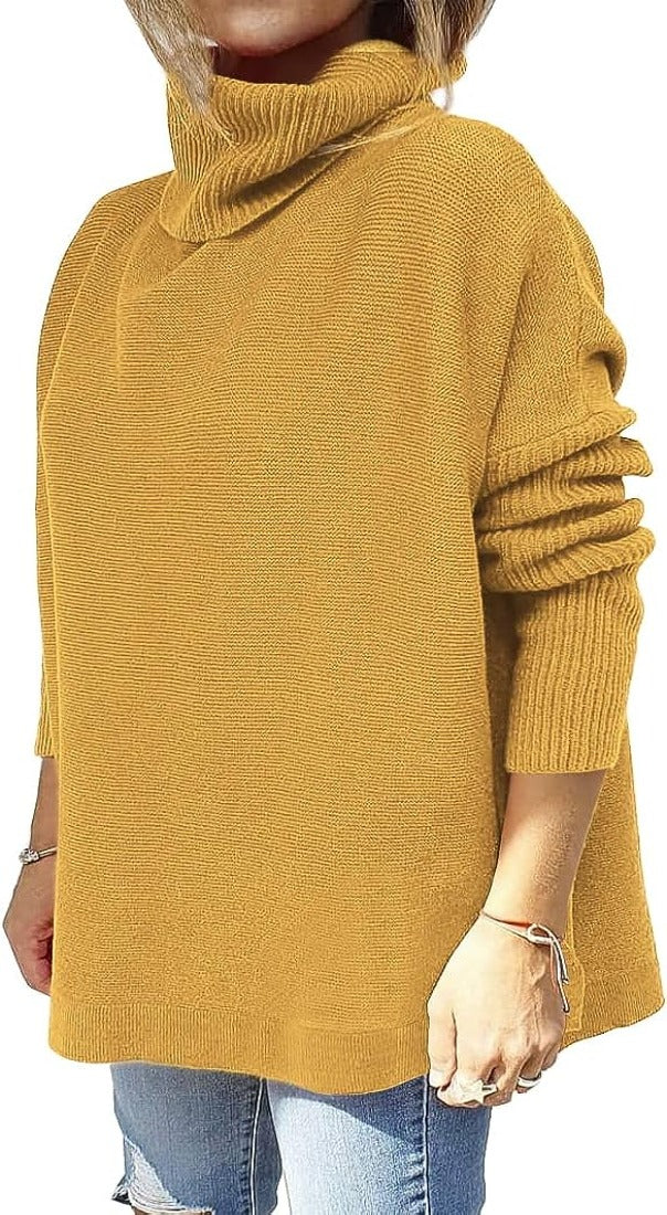 Oversized Turtleneck Sweater Top