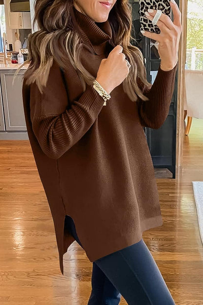 Turtleneck Oversized Sweater Top