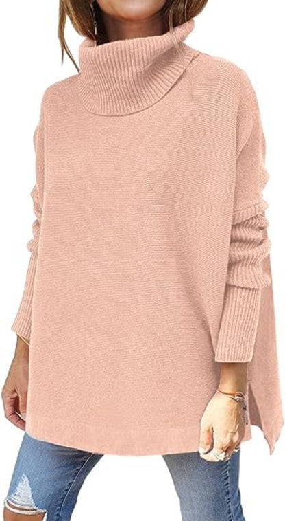 Oversized Turtleneck Sweater Top