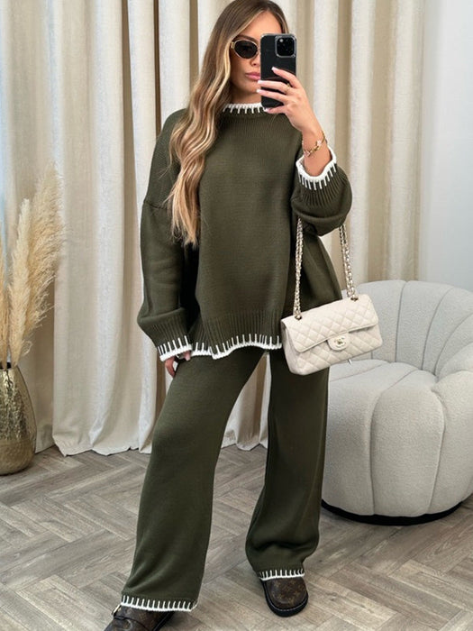 Cozy Two Piece Oversized Knitted Lounge Set