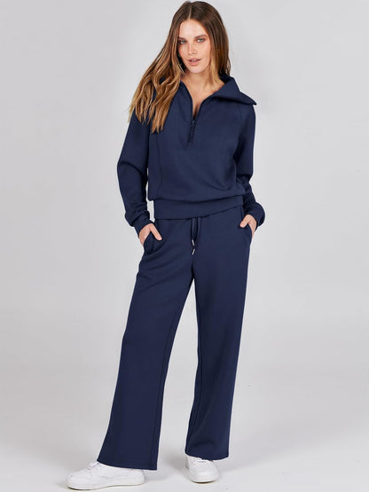 Women Oversized Sweatshirt And Sweatpants Set