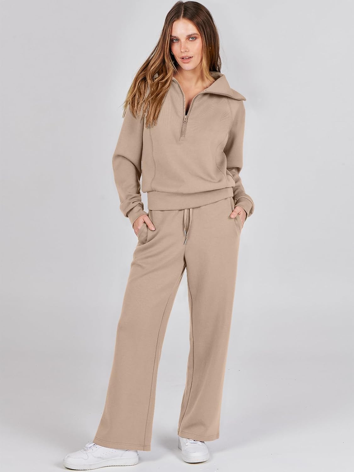 Women Oversized Sweatshirt And Sweatpants Set