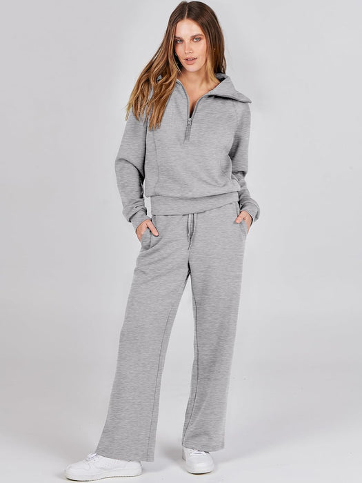 Women Oversized Sweatshirt And Sweatpants Set