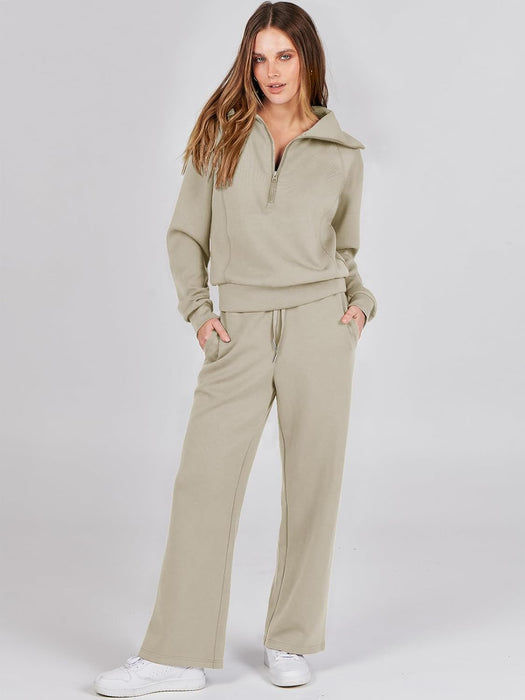 Women Oversized Sweatshirt And Sweatpants Set