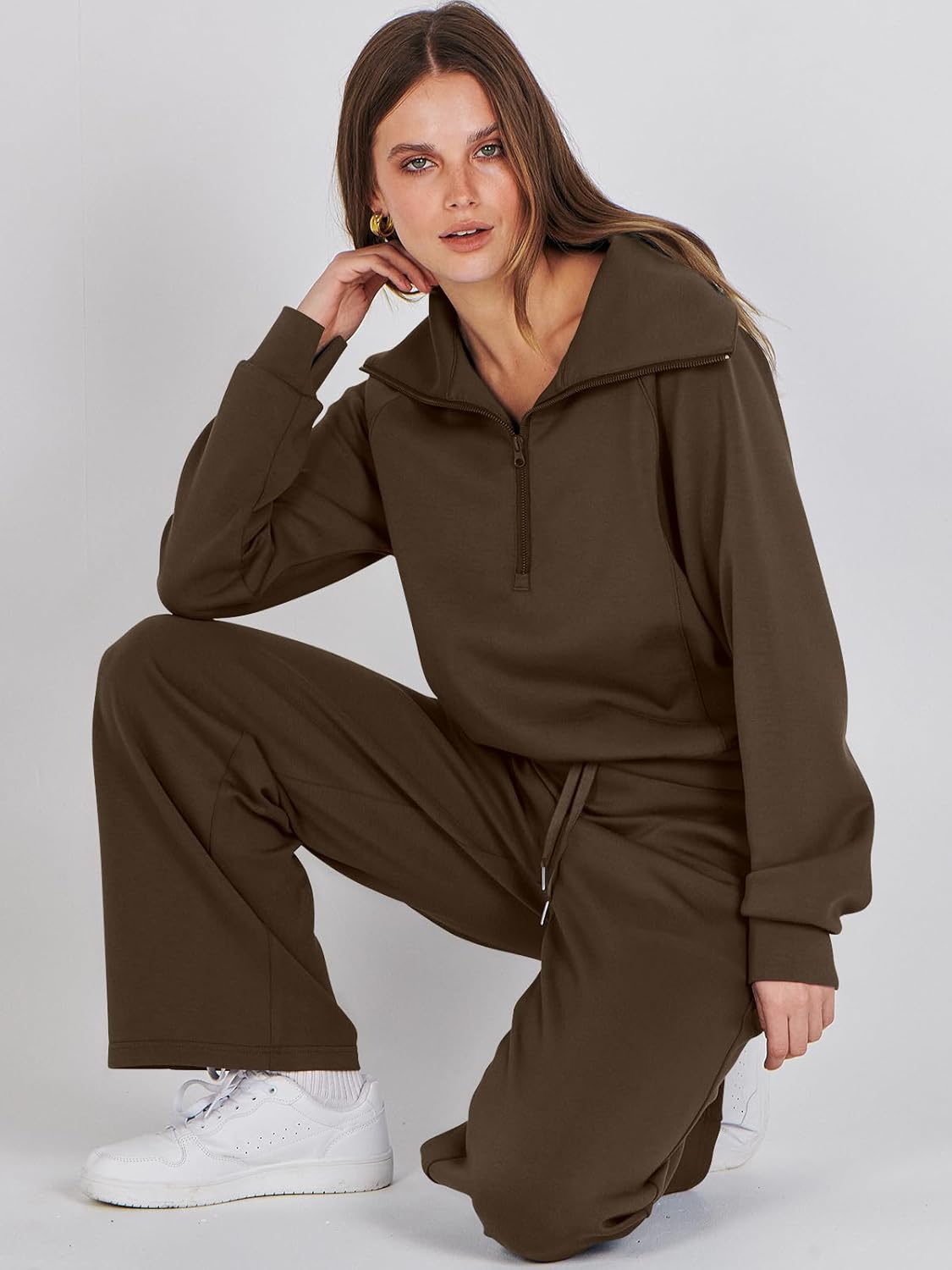 Women Oversized Sweatshirt And Sweatpants Set