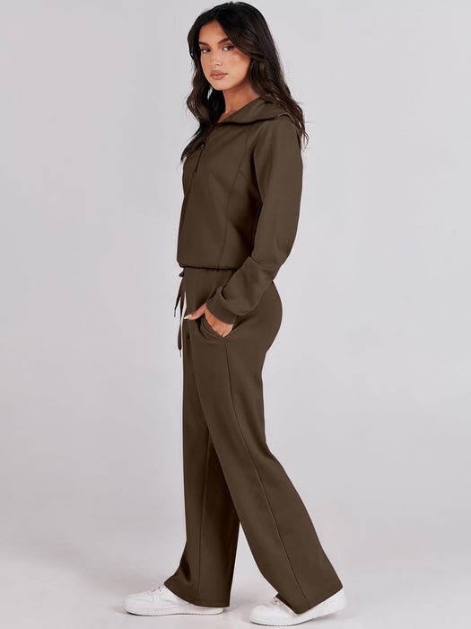 Women Oversized Sweatshirt And Sweatpants Set