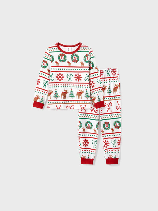 Xmas Tree Pattern Family Matching Pajama Set