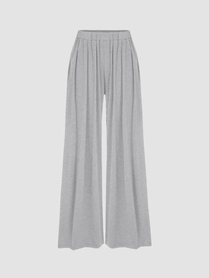 Stretchy High Elastic Wide Leg Pants