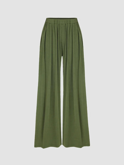 Stretchy High Elastic Wide Leg Pants