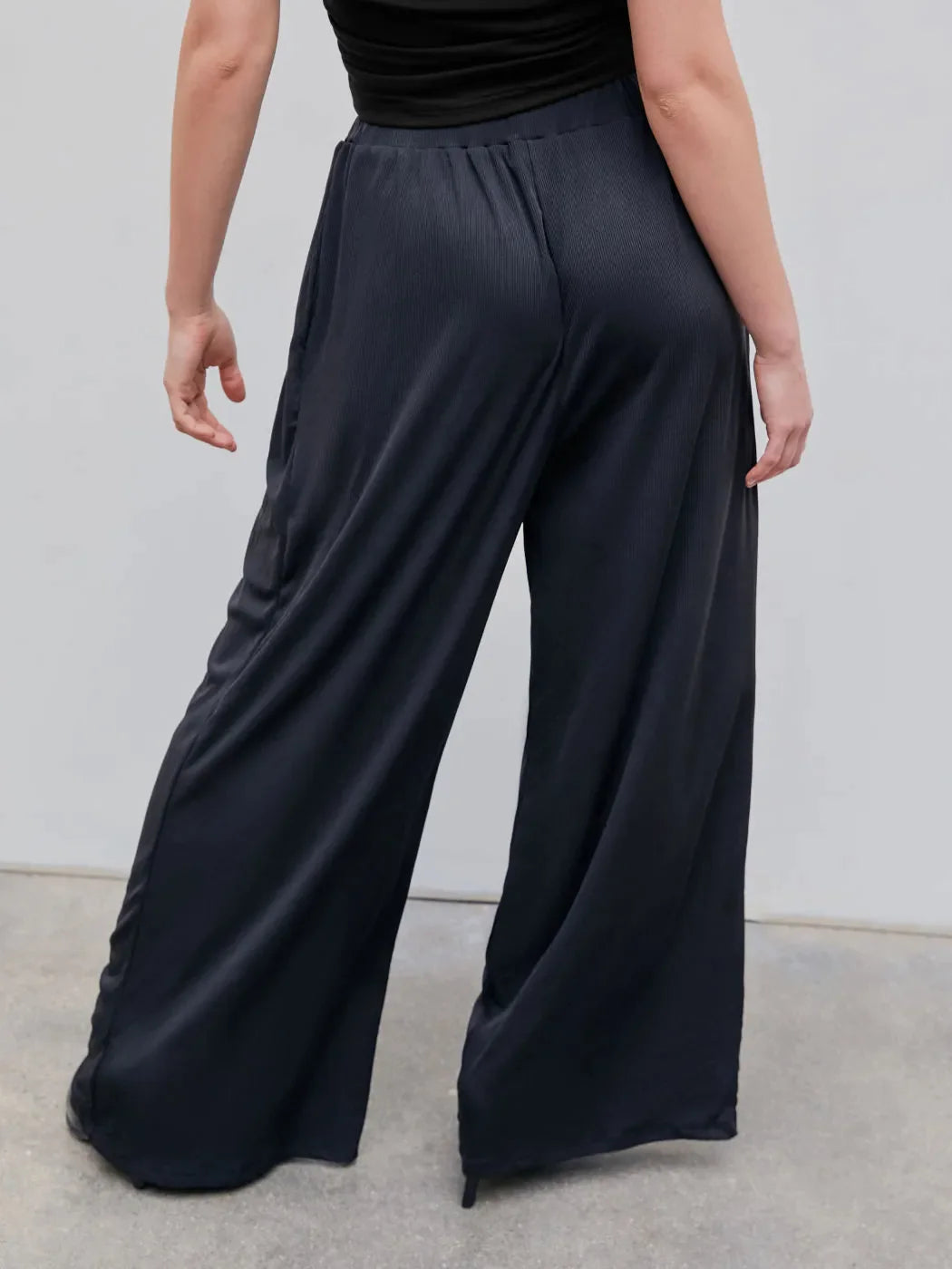 Stretchy High Elastic Wide Leg Pants