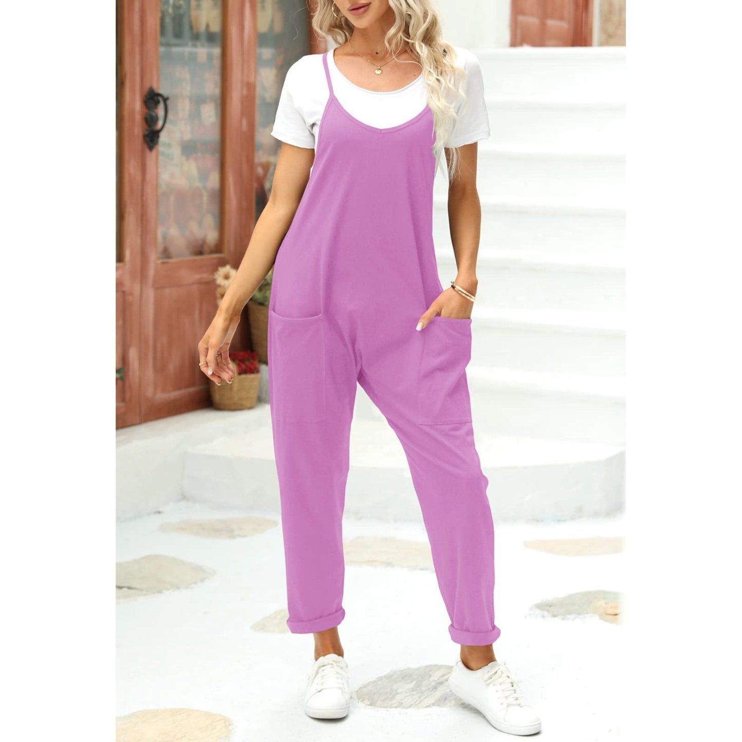 Women's Casual Wide Leg Jumpsuit